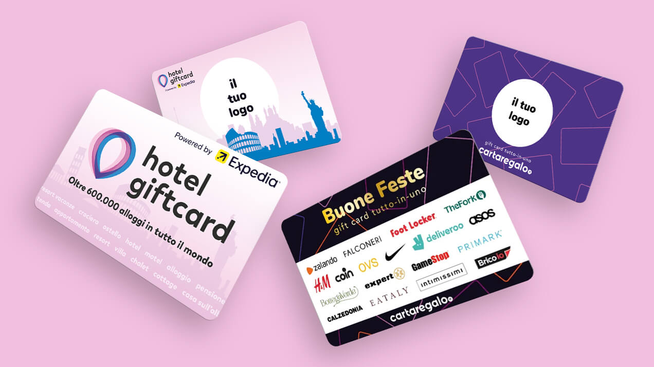 Gift Card Tutto-in-Uno e Hotelgiftcard per aziende